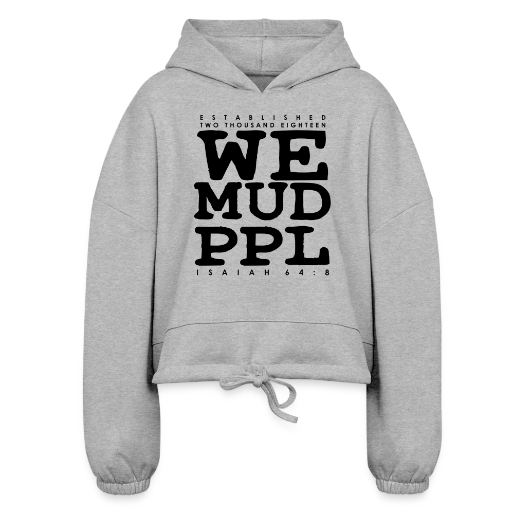 WeMudPpl Established Women’s Cropped Hoodie - heather gray